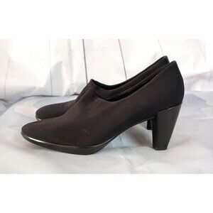 ECCO Shape 55 Plateau Pumps Black Women’s Size 9/39 NEW $195 Leather Shoes